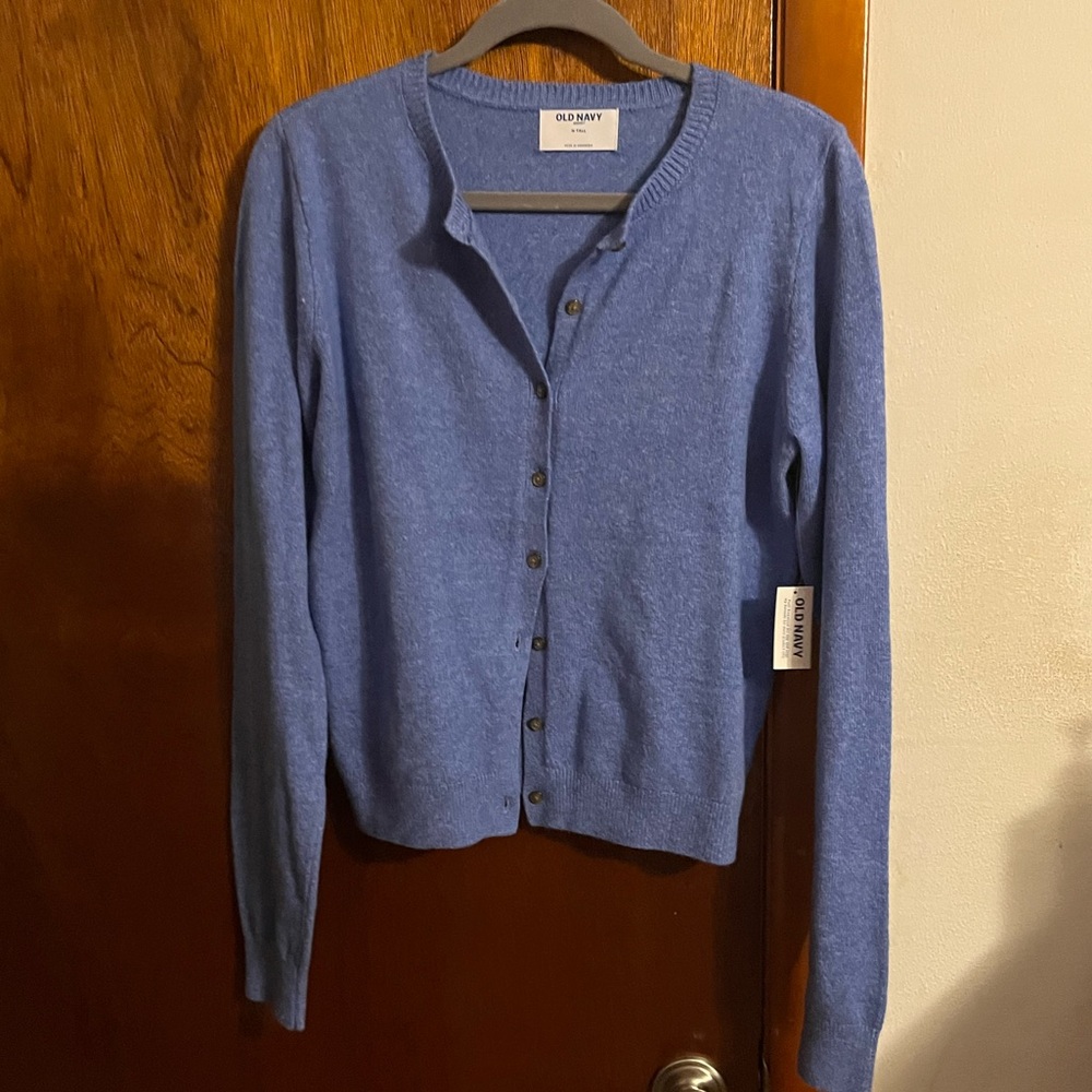 Old Navy Blue Women's Cardigan Sweater